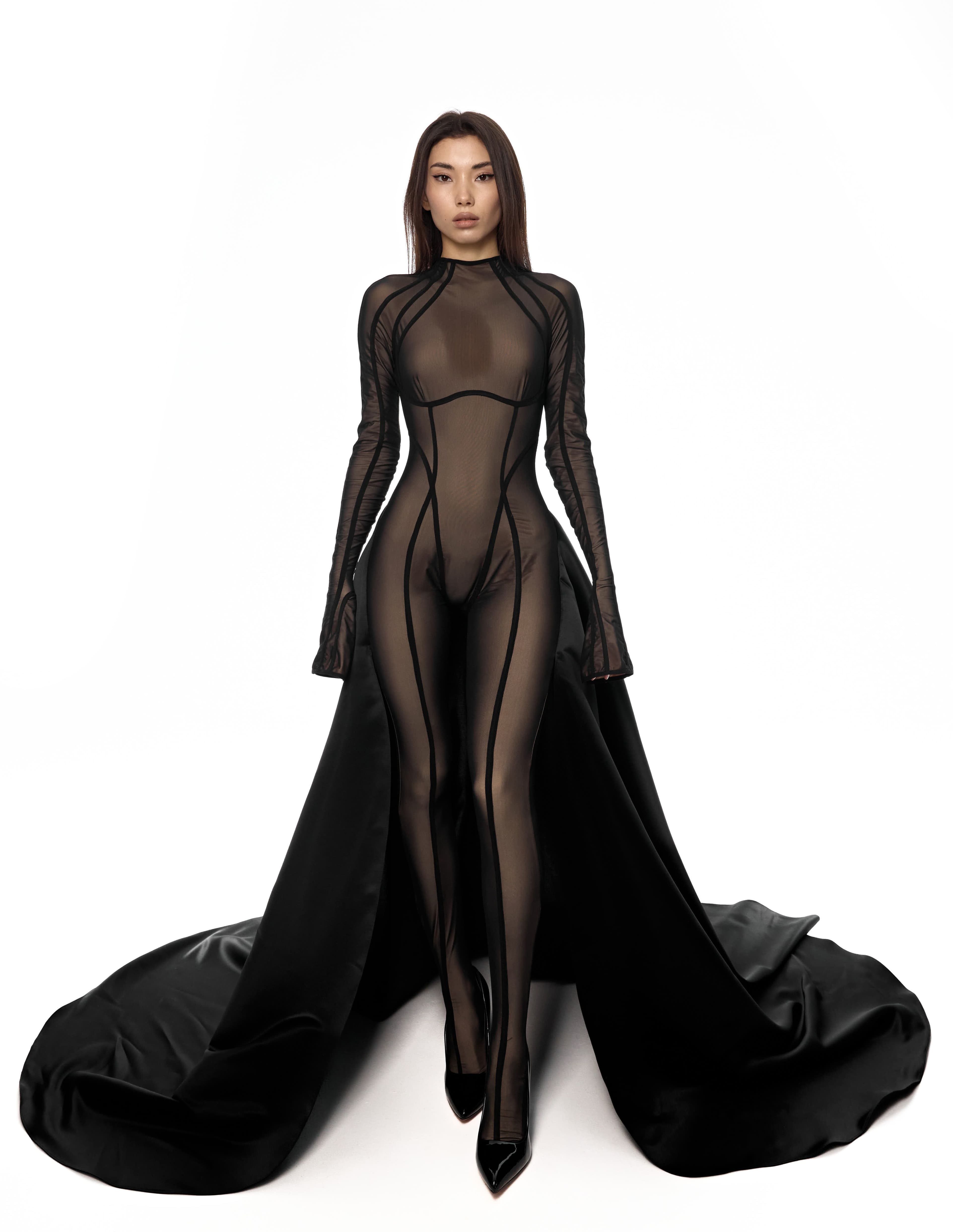 Black dress jumpsuit