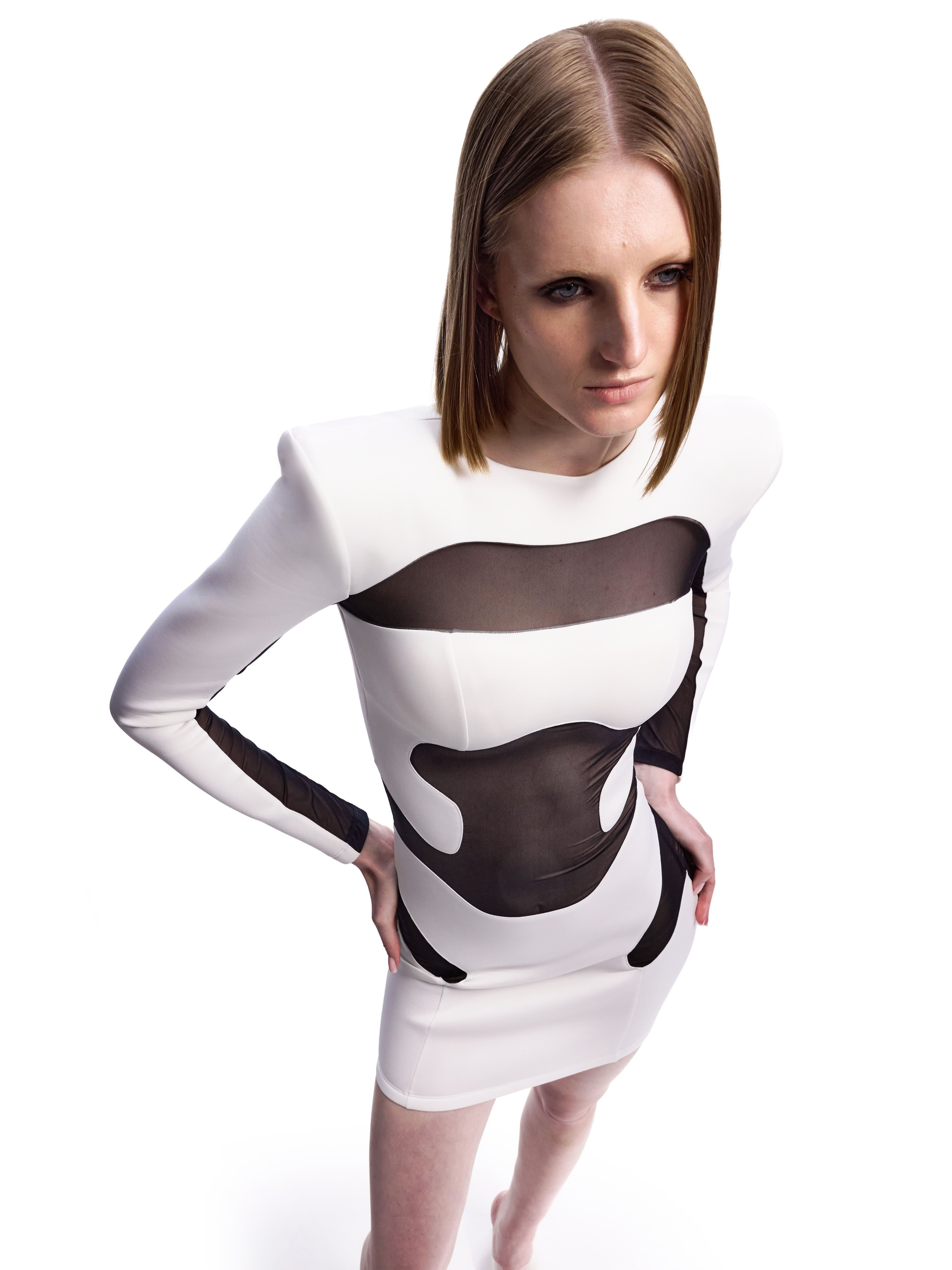 Black and white dress