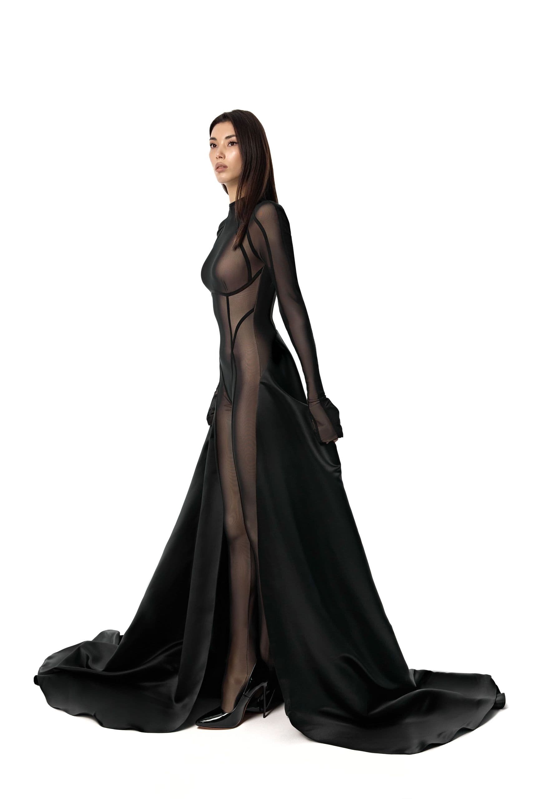 Structured Line Jumpsuit Dress