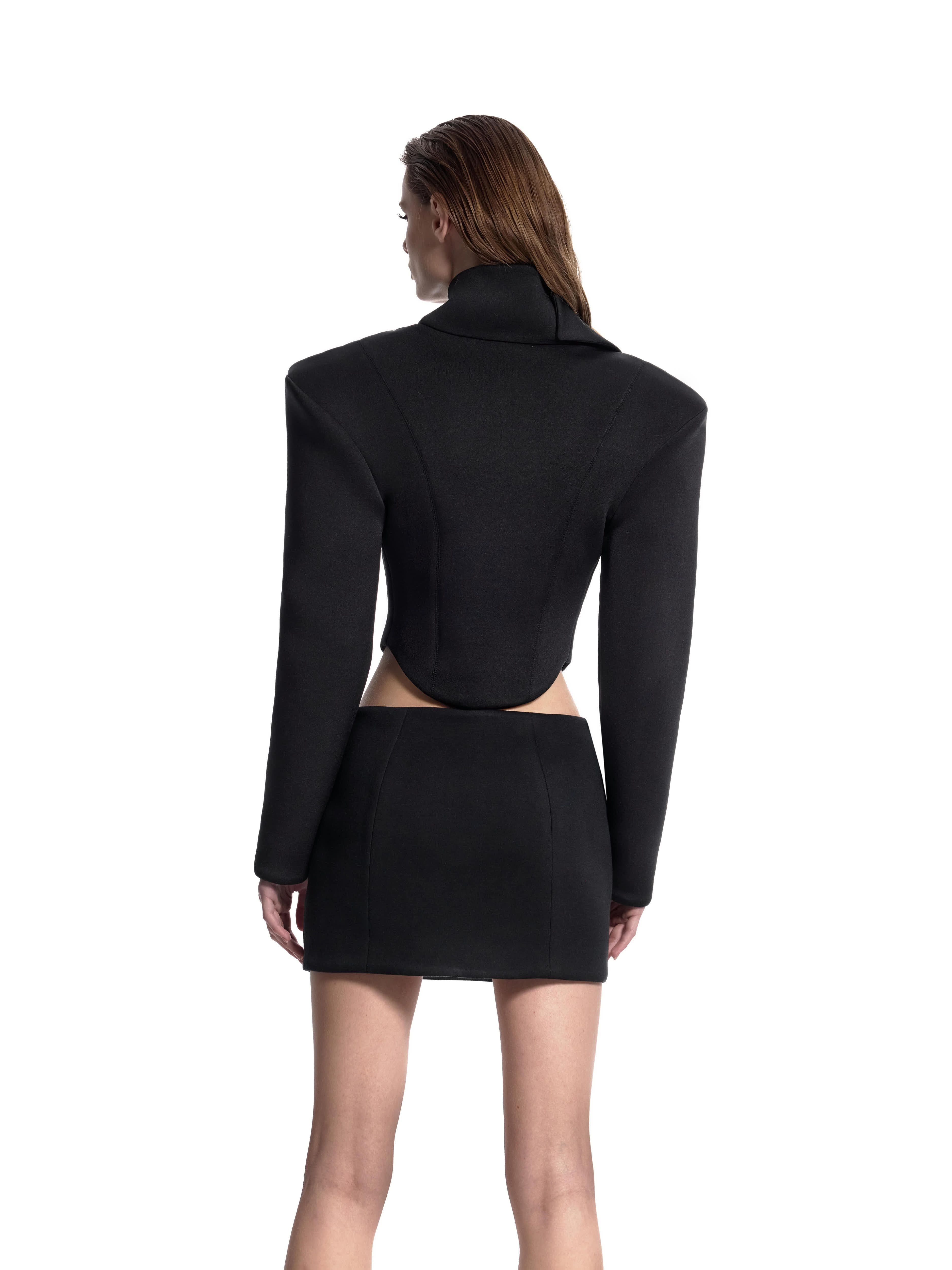 Cropped Sculptural Jacket