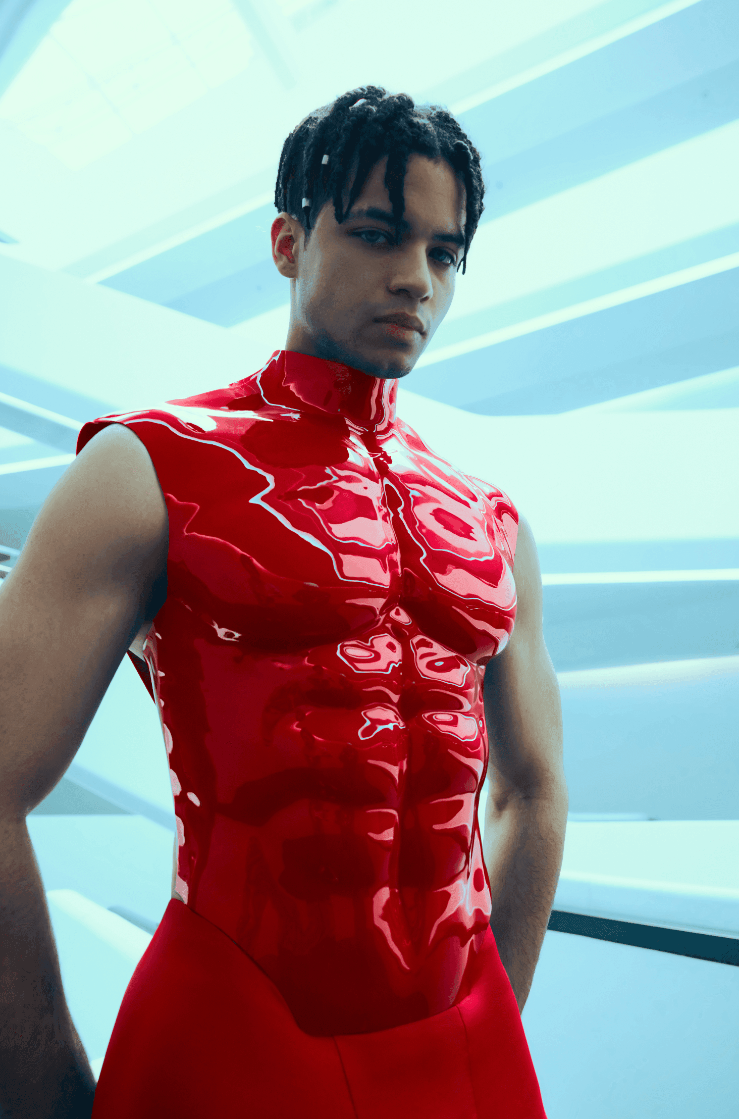 Silicone Men's Muscle Chest Plate