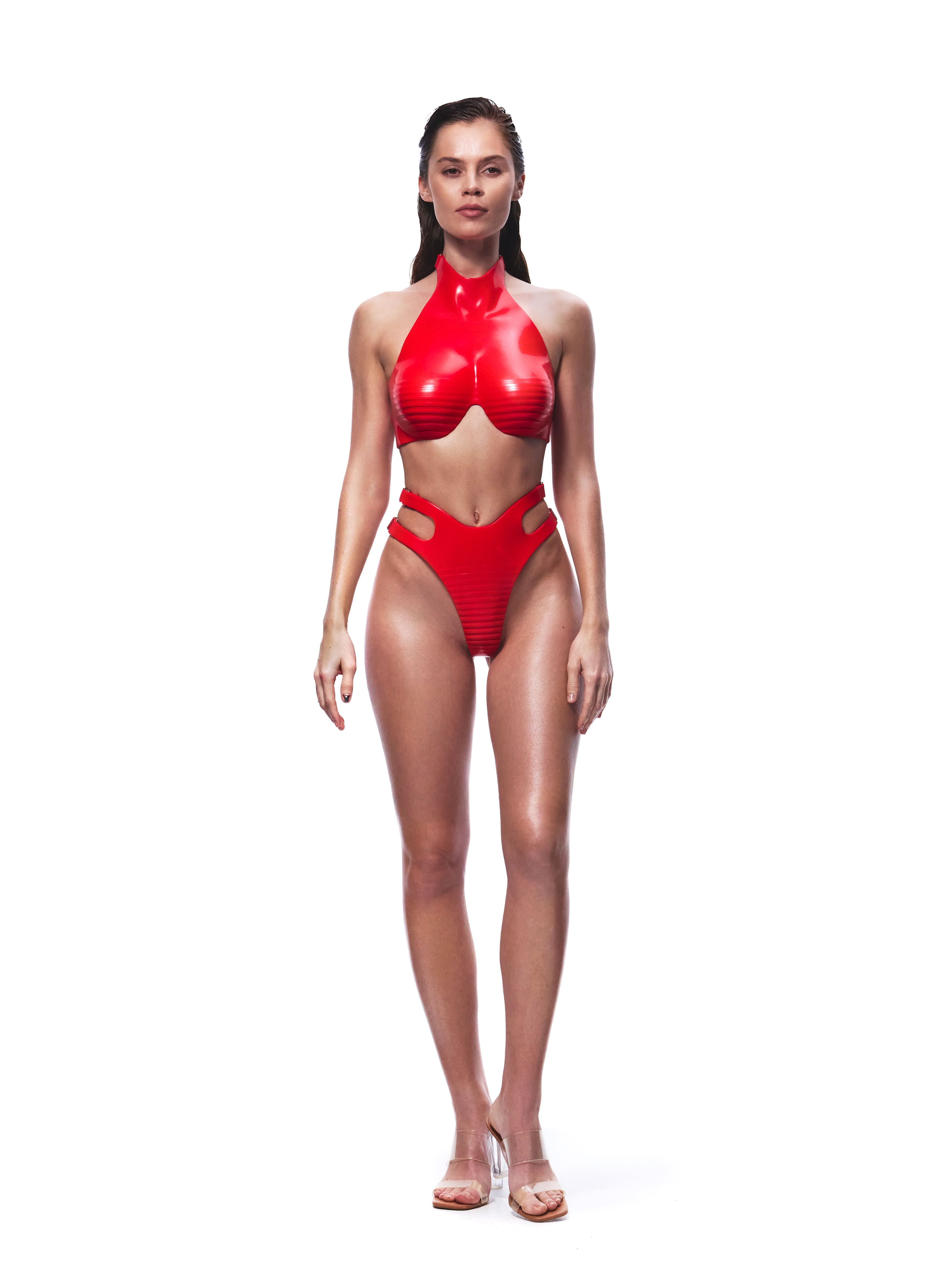 Silicone Swimsuit "Striped"
