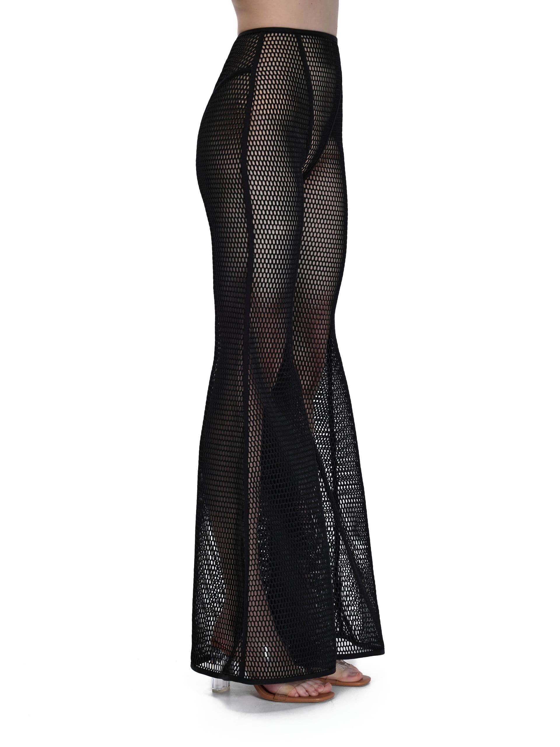 Mesh Flared Pants