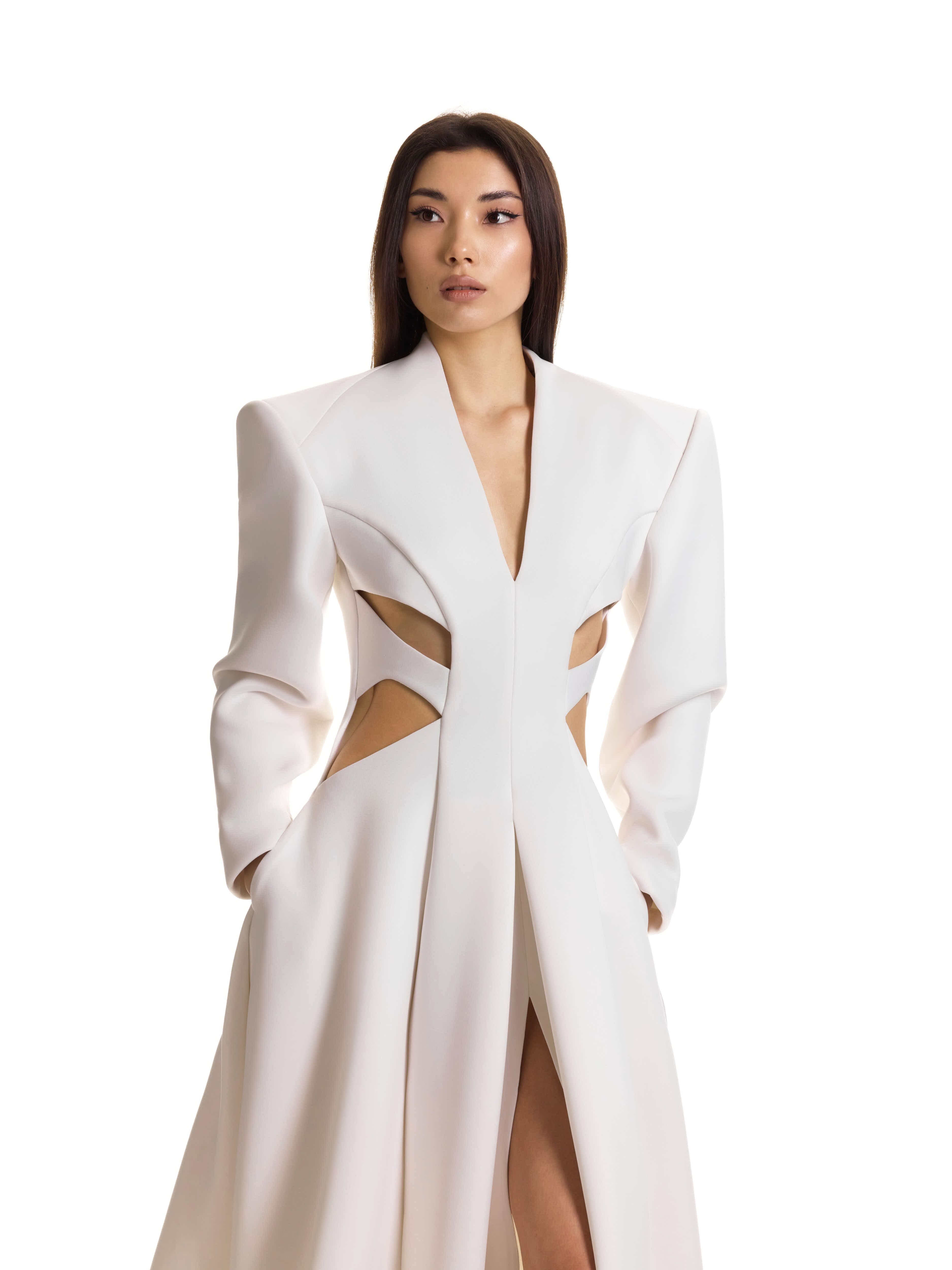 Cutout Waist Gown