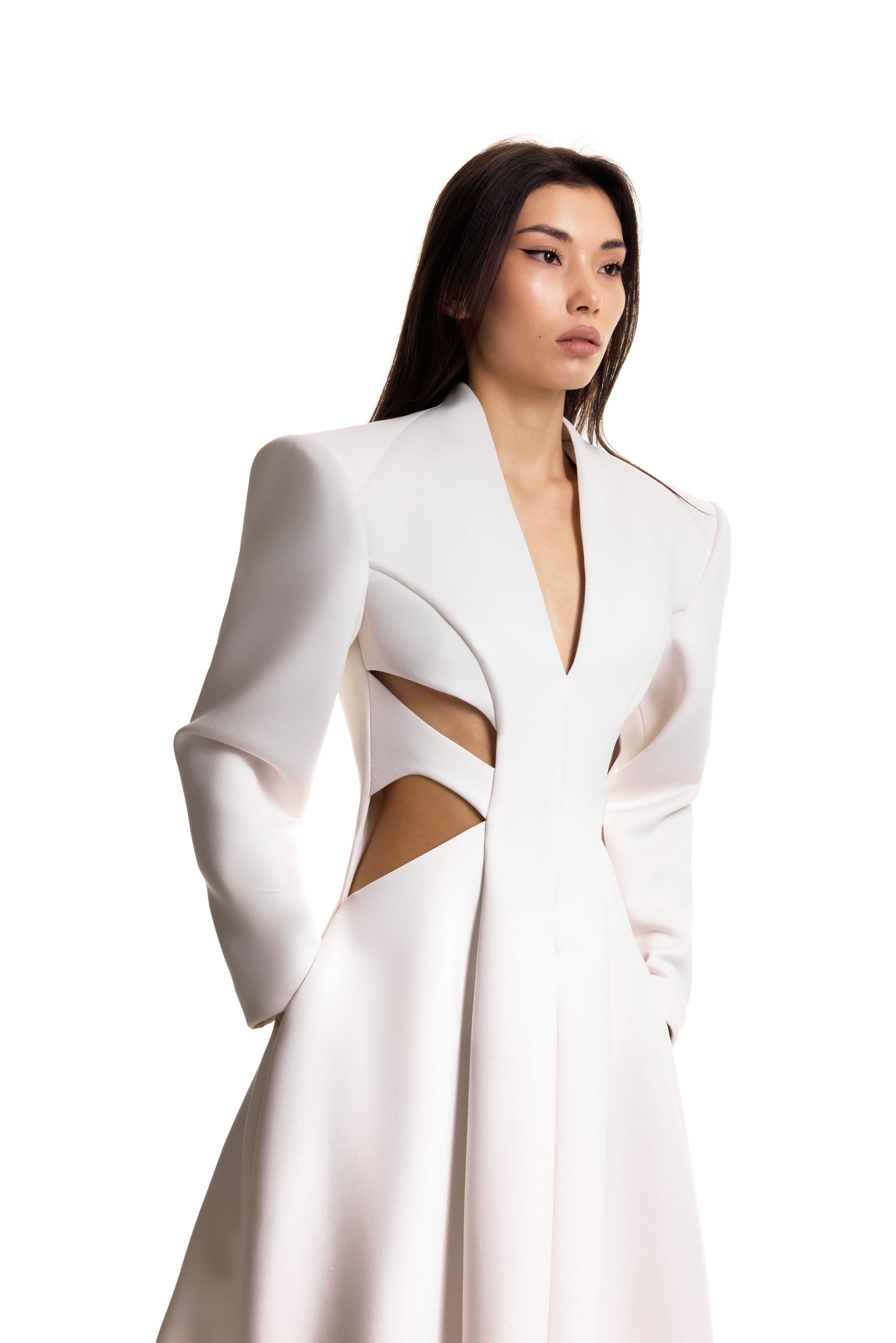 Cutout Waist Gown