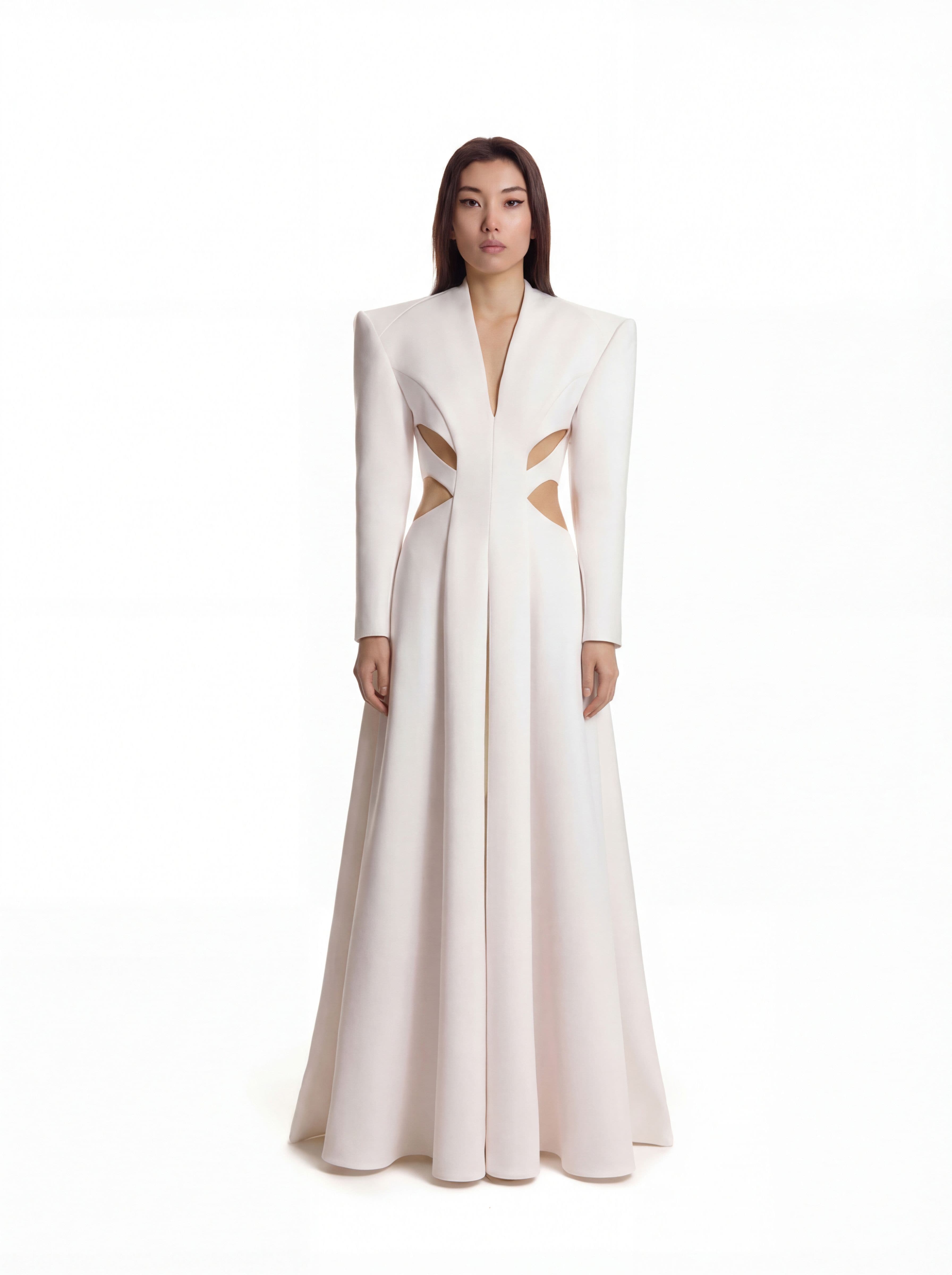 Cutout Waist Gown