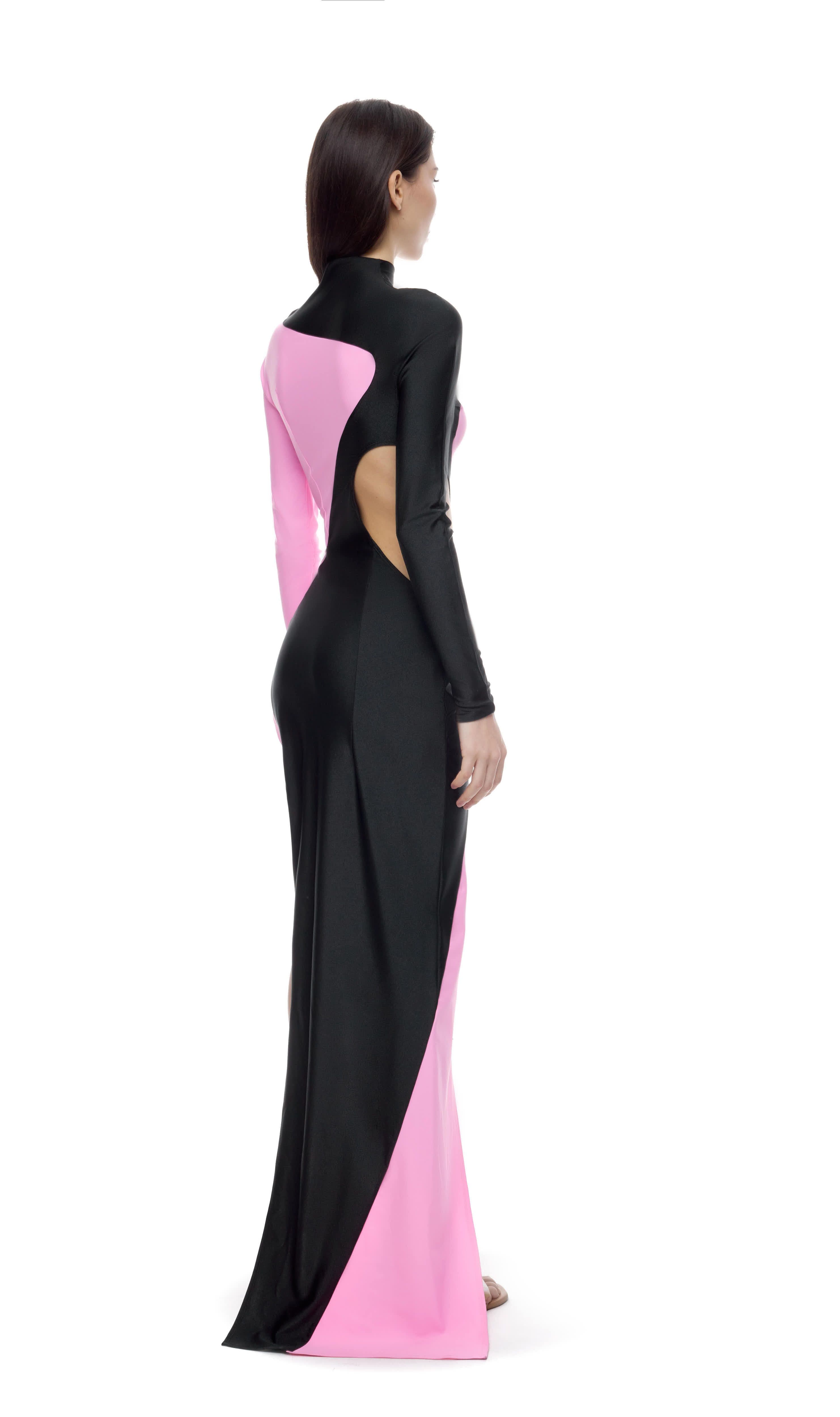 Pink wave dress