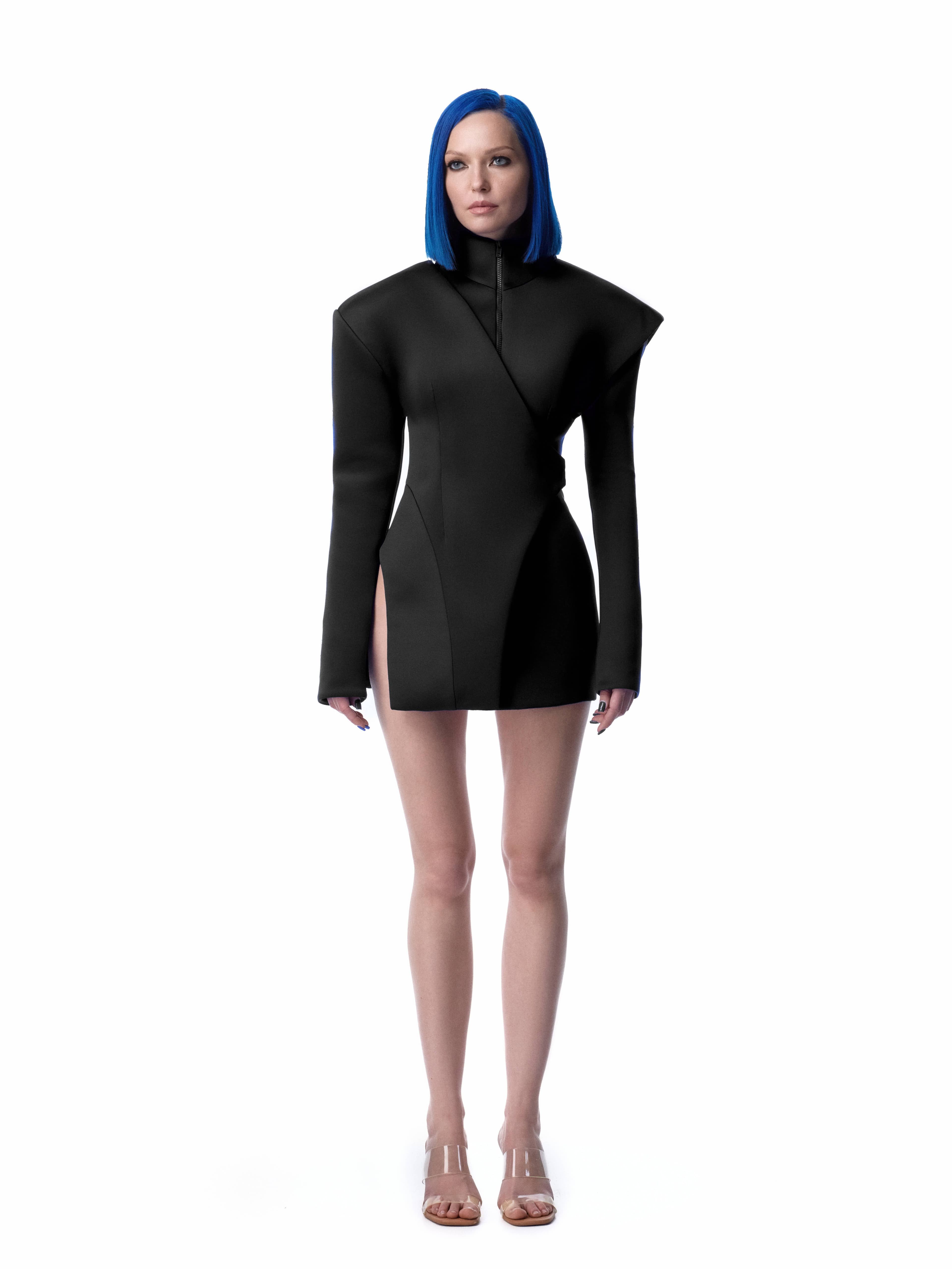 Asymmetric Wrap Jacket