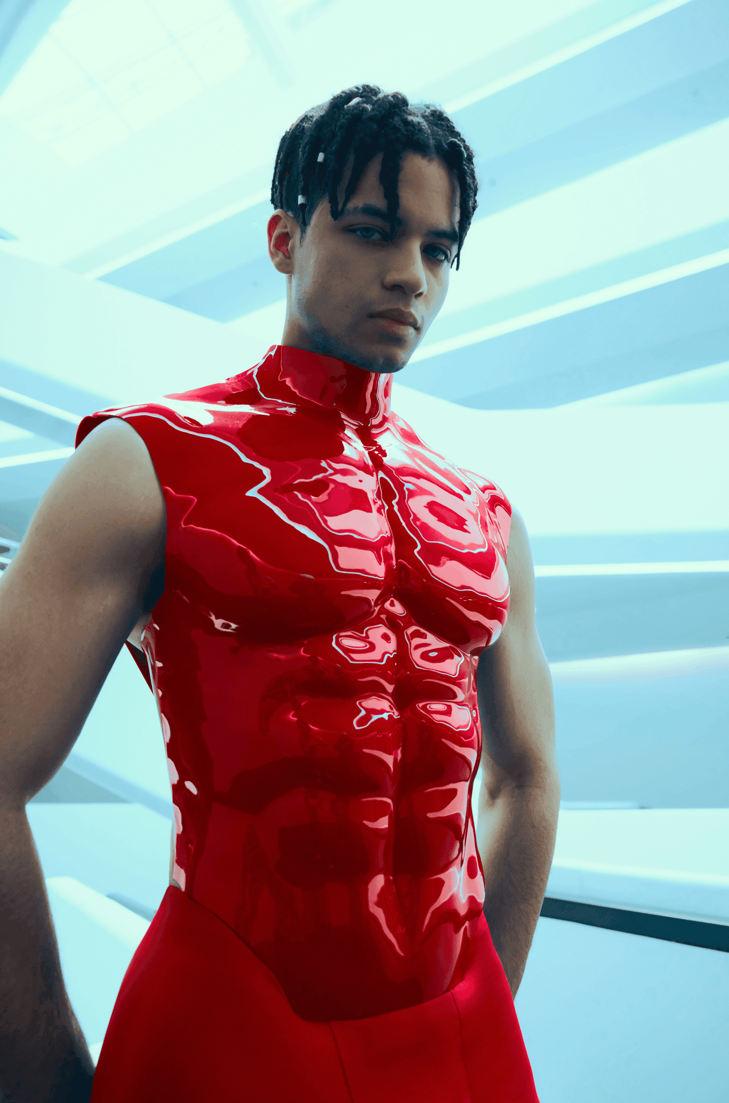 Silicone Men's Muscle Chest Plate